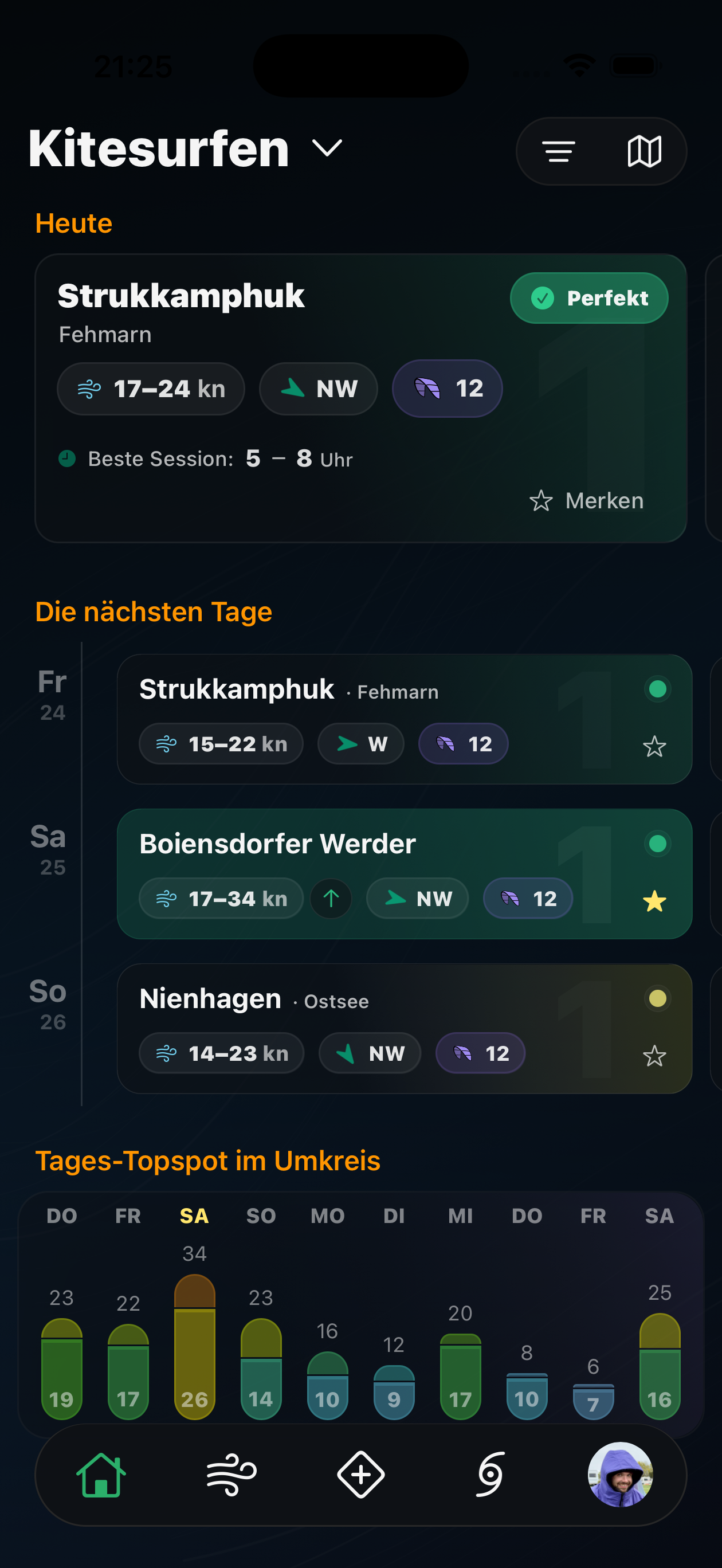 Windmate app screenshot 1